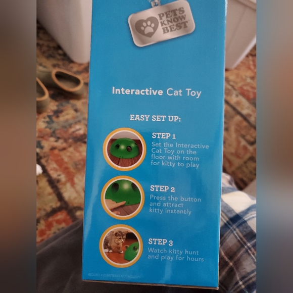 Pets Know Best Pop N Play Interactive Cat Motion Toy, Green - Picture 11 of 12